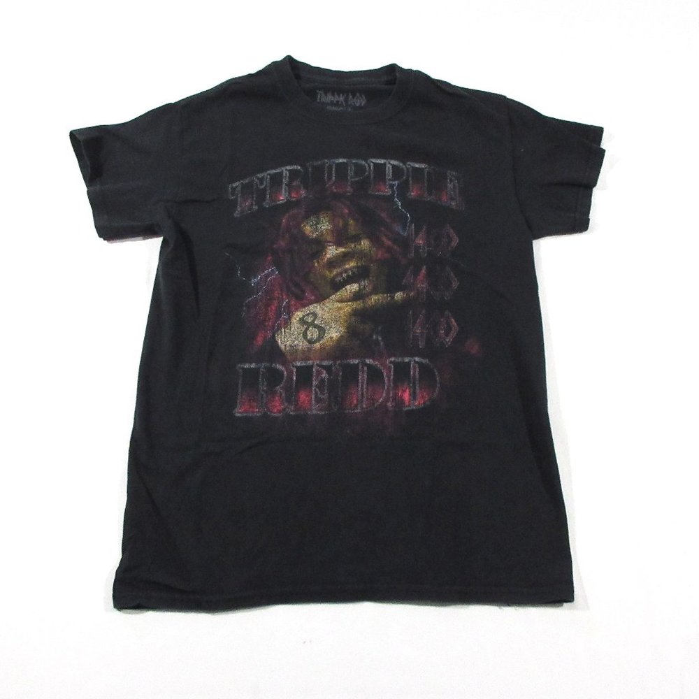Trippie Redd Size Small Men's T-Shirt Black Graphic Print Crew Neck Short Sleeve
